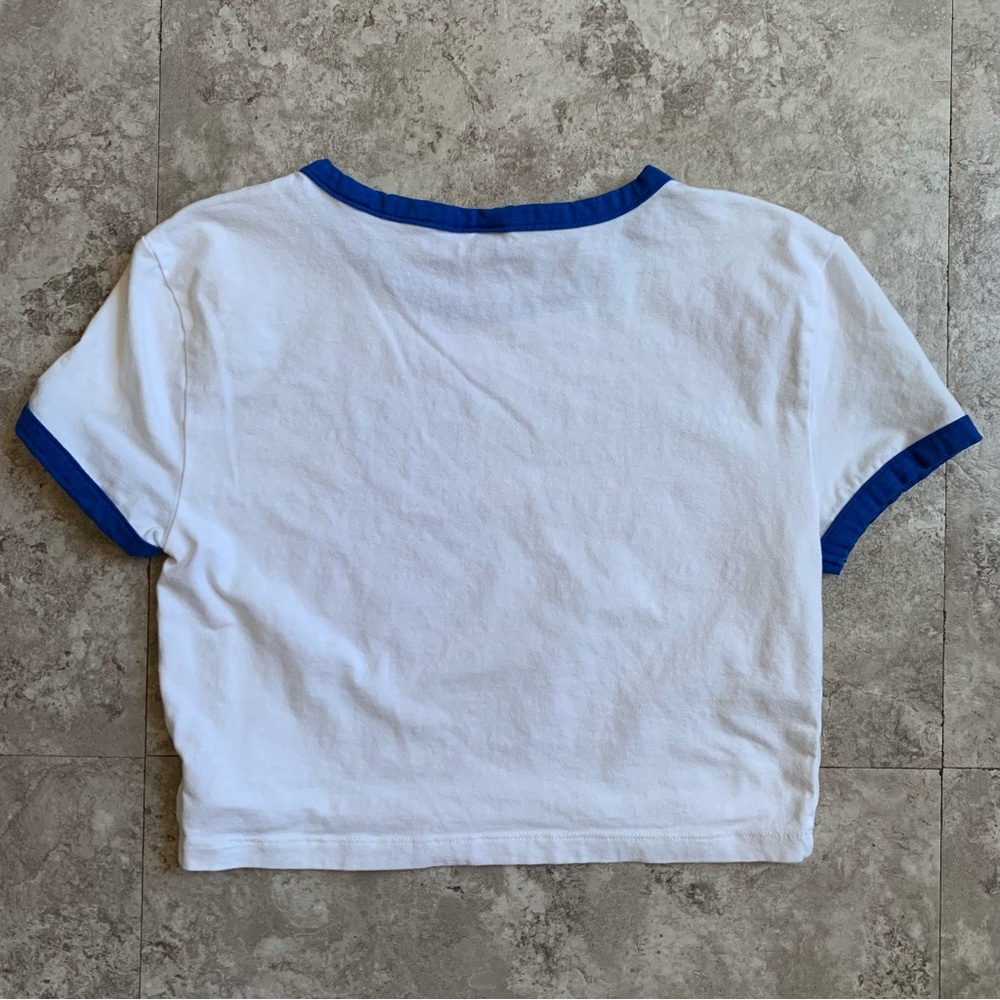 White Short Sleeve Baby Tee Size Large - Picture 4 of 4